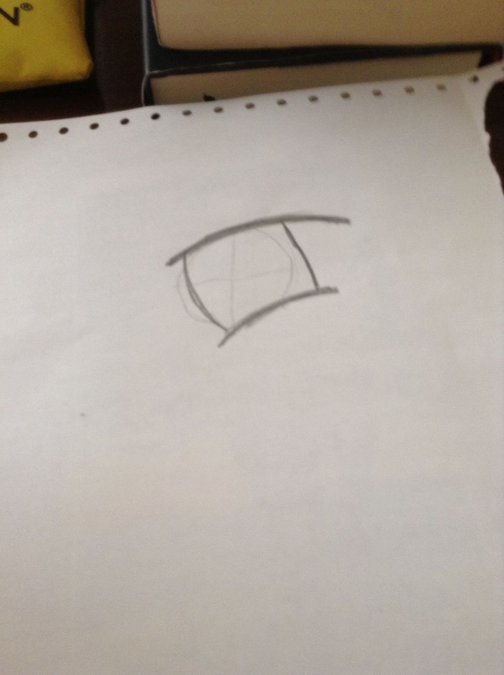 Draw two lines between the other lines.