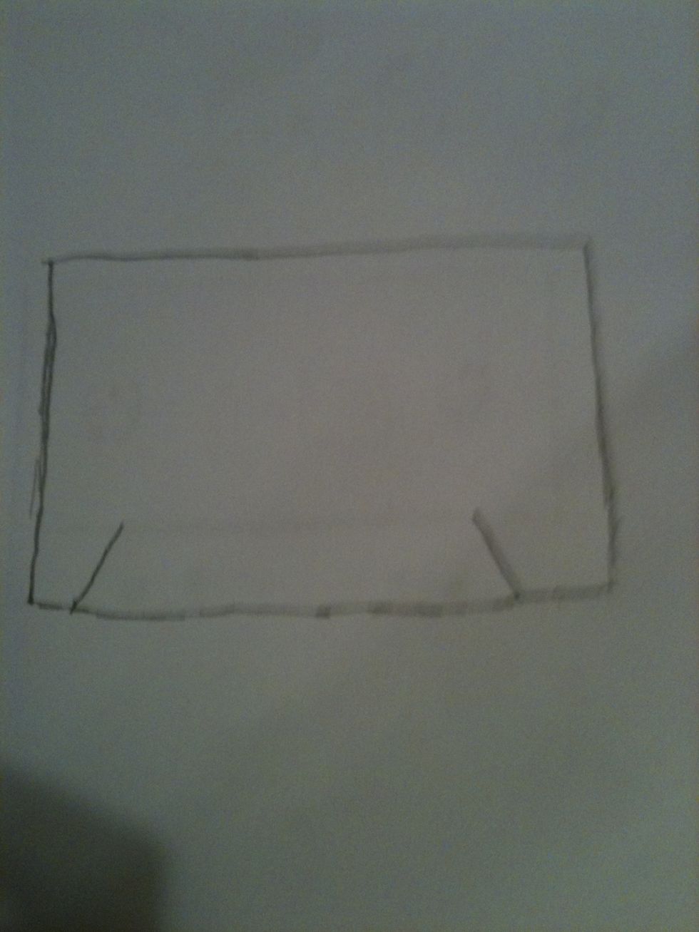 Draw two lines the way shown above