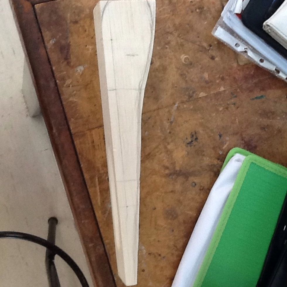 Draw your design and do a rough cut around your drawing