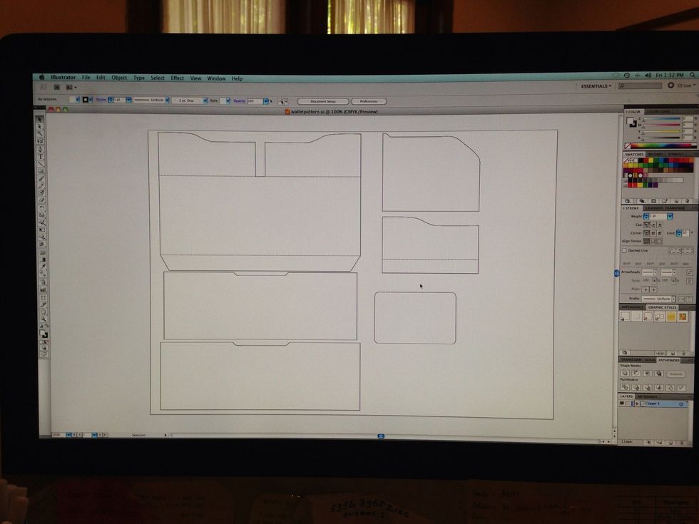 Draw your pattern, mine look like this, it has 4 part with total of 6 part (2 are similar), send your email to get this pattern