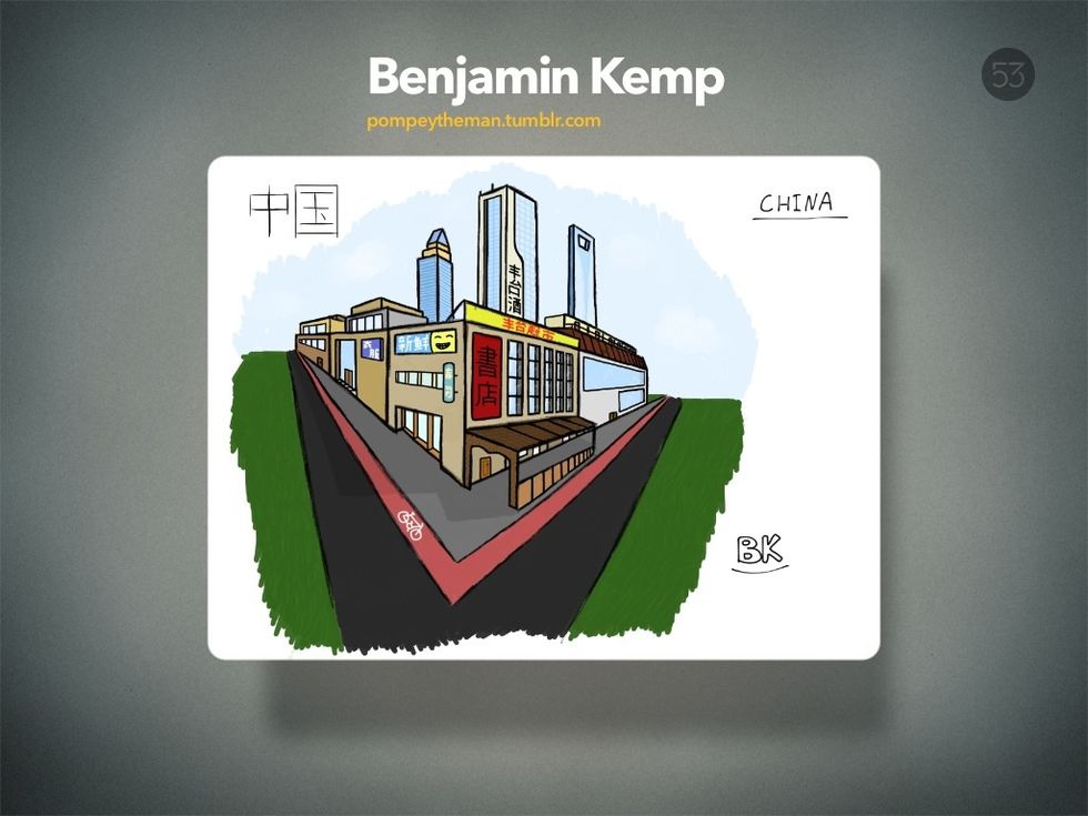 Drawing buildings is all about ANGLES! And usually about PARALLEL LINES particularly.
