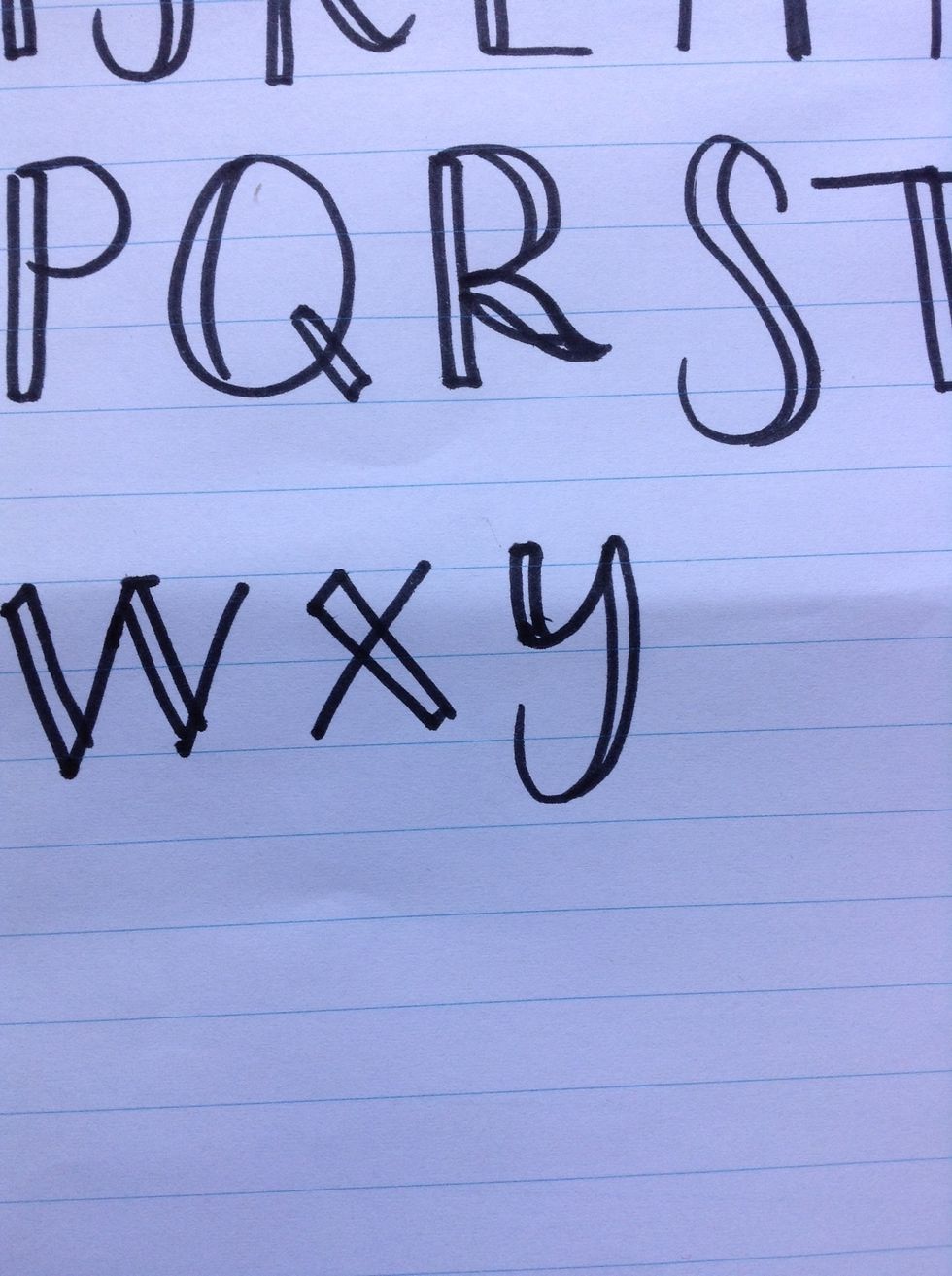 Drawing the down stroke longer and add a tail curving inwards