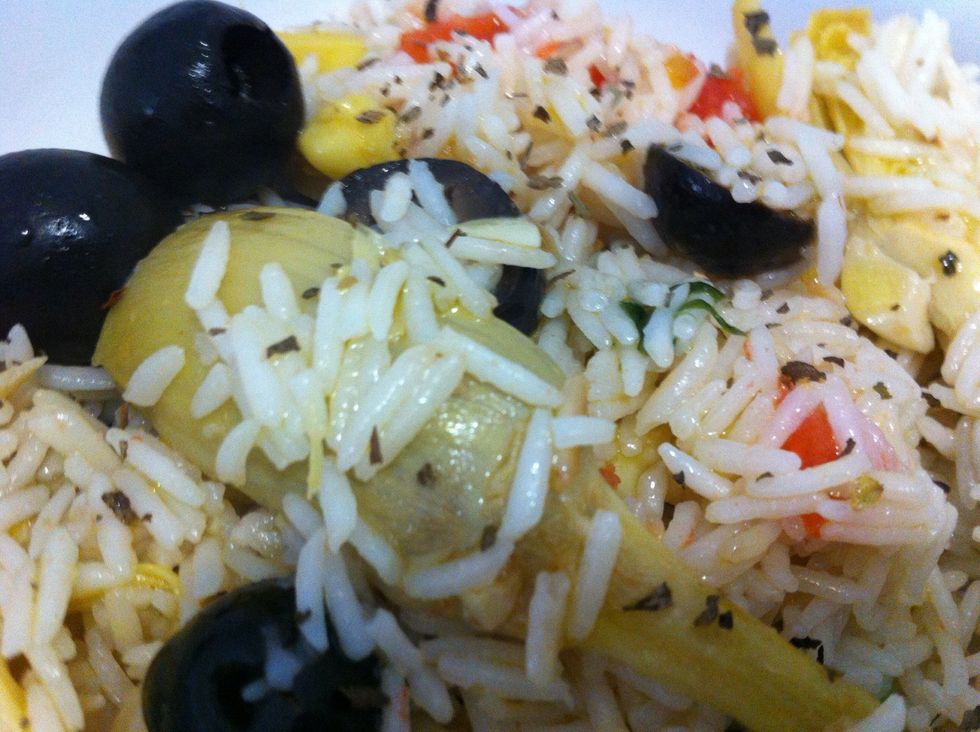Dress with whatever you'd like (Parmesan would be great, but I'm out - so I used soy). As always like, comment or follow me for more recipes :) Thanks for visiting!