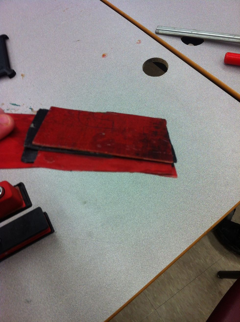 drill as many holes as possible and cut around the them. Sorry I don't have pictures of this step.