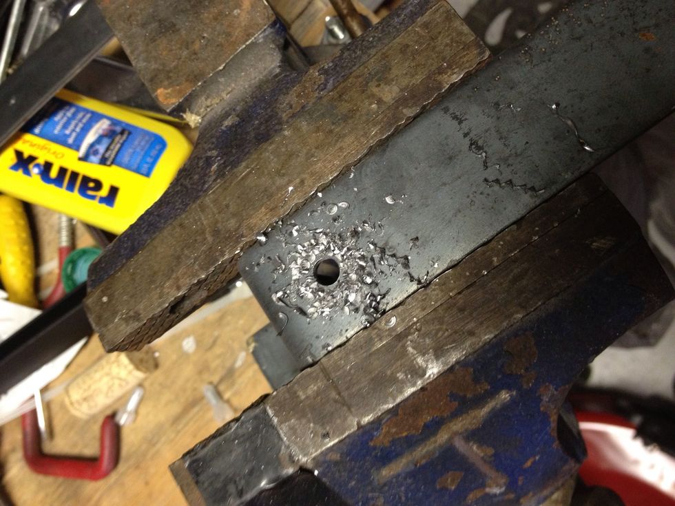 Drilling the mounting holes