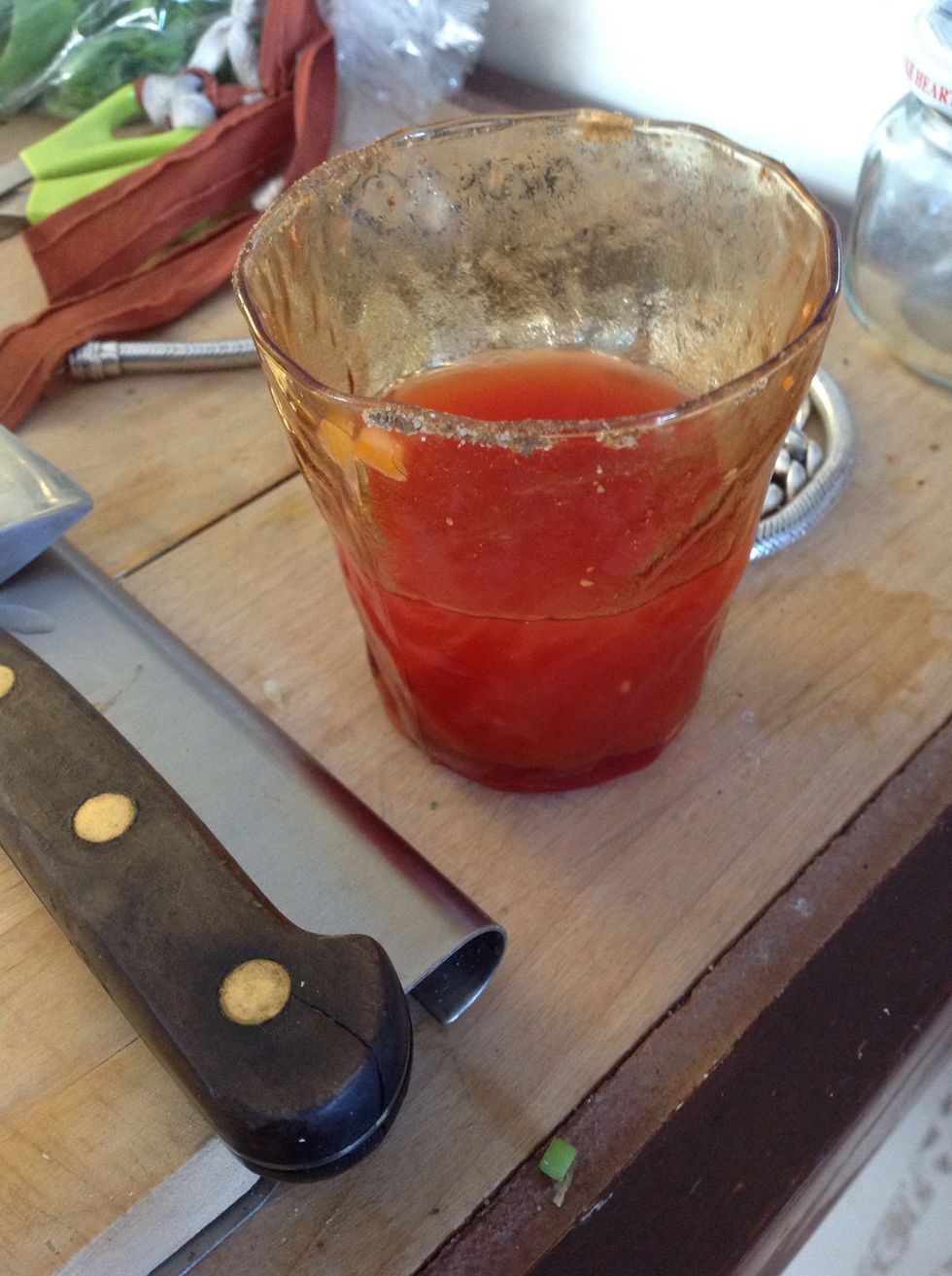 Drink a caesar and the work goes quicker!