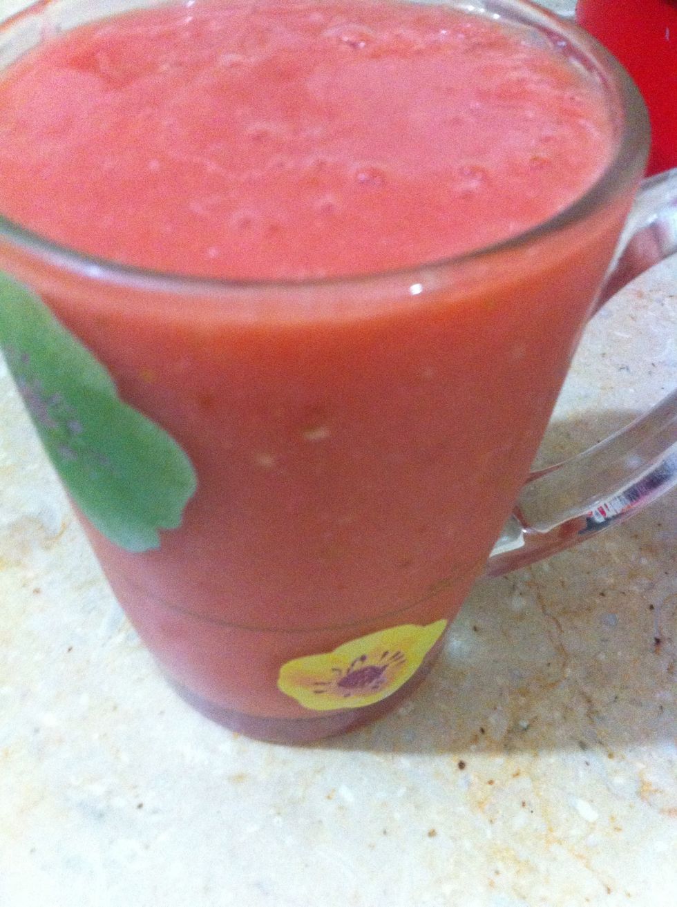 Drink away and feel energized. Beware the brain freeze! But I'll recommend to drink it at a bearable/moderate temp If you're taking smoothies n juices everyday. Everything in moderation is good