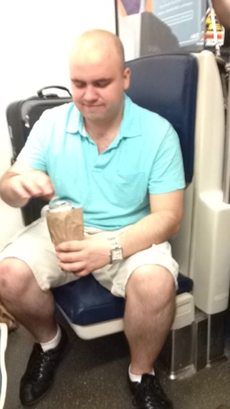 Drink beer on trains