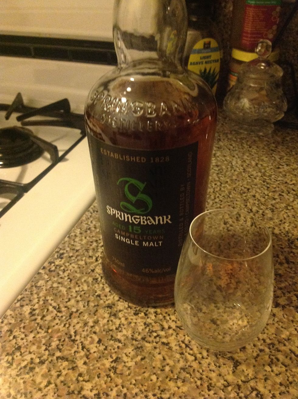 Drink scotch whisky.