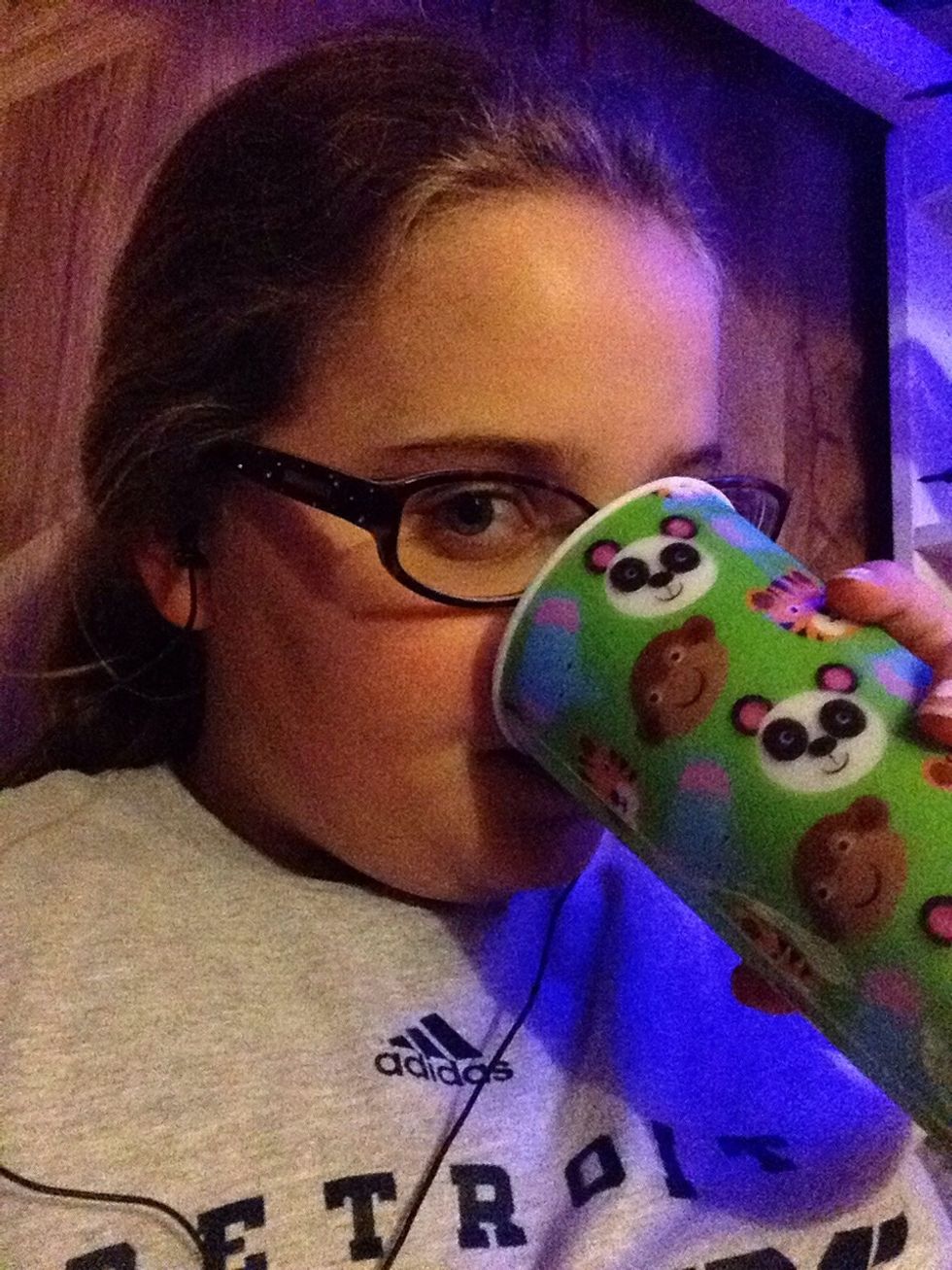 Drink some water and have some near you. You might wake up thirsty, and this way you won't have to risk waking anybody up. I look insane in this picture \ud83d\ude16