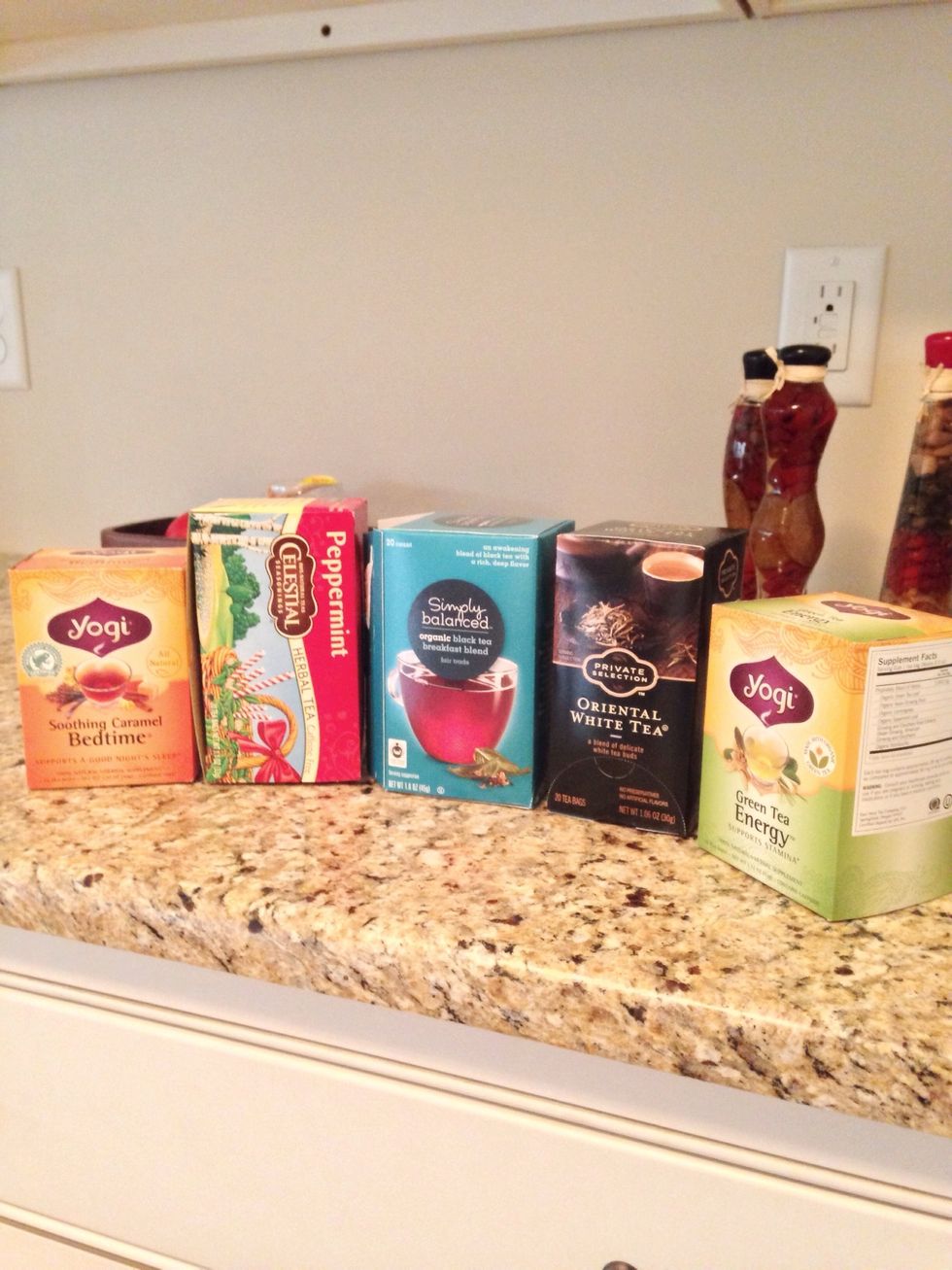 Drink tea! I love tea for the taste, but I also love it because it gives me energy, helps me focus, and is good for you. Try teas that help you stay alert and give you that extra boost of energy!