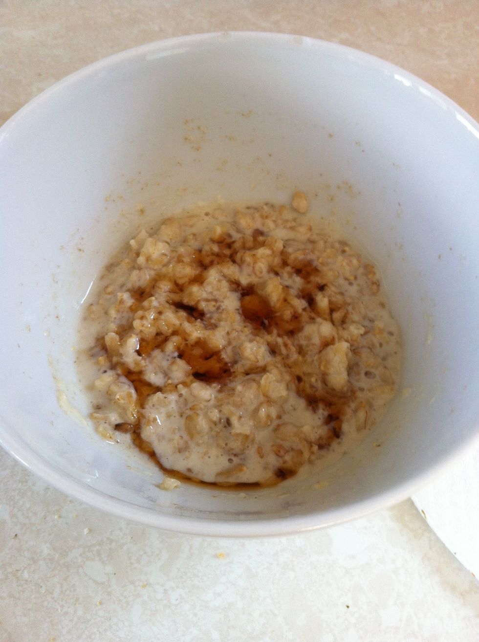 drizzle over honey, allow to stand for a minute, stir as you please