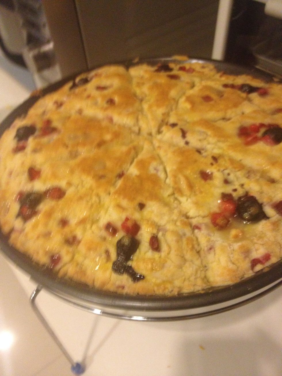 Drizzle while still hot