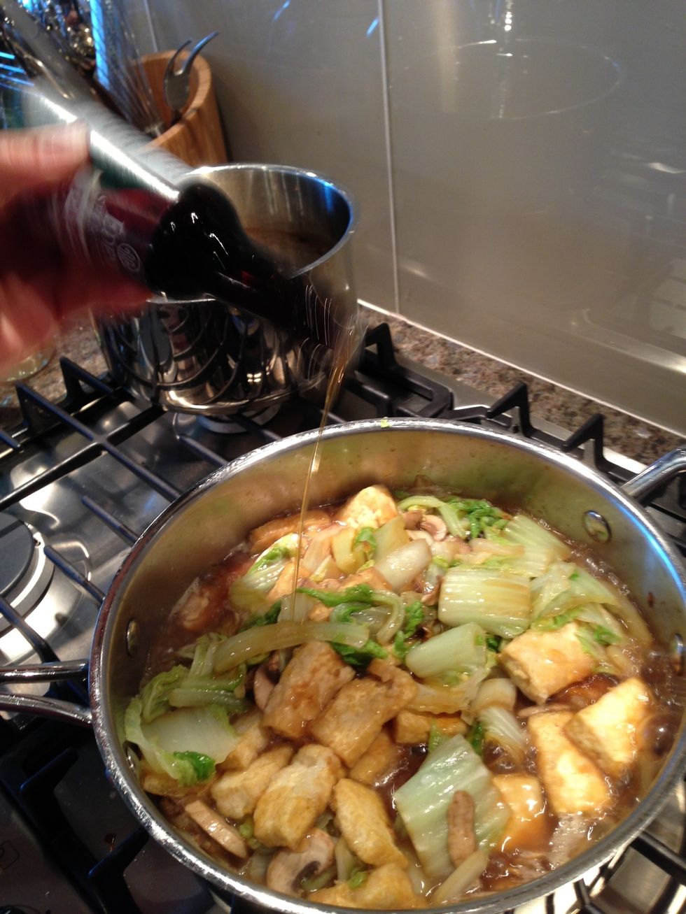 Drizzle with a bit of sesame oil