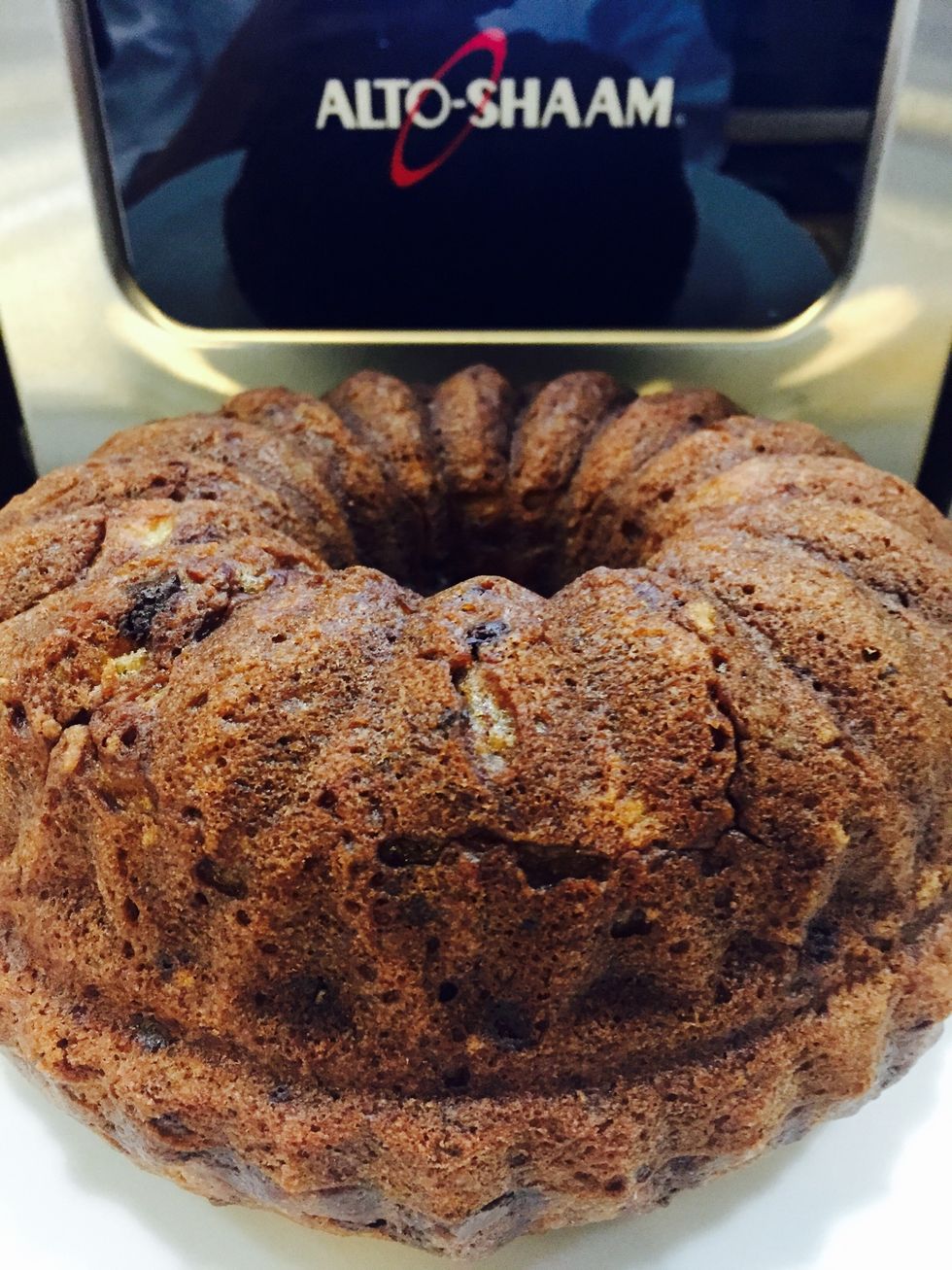 Drizzle with a vanilla rum glaze and serve in warm slices!