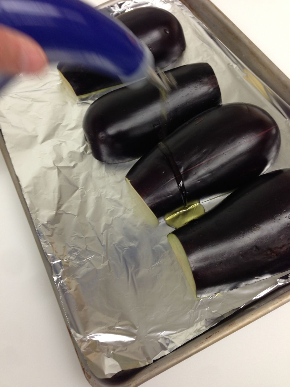 Drizzle with olive oil.