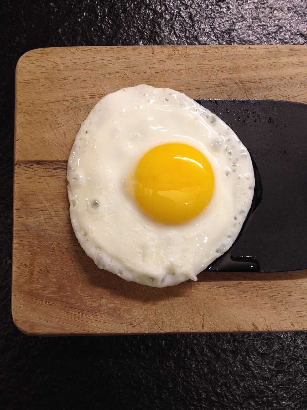 Drop it in a plate or board