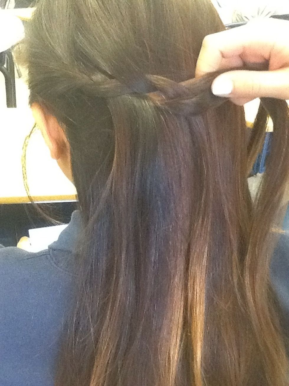 Drop one piece again. Make sure it's not the piece you just grabbed.