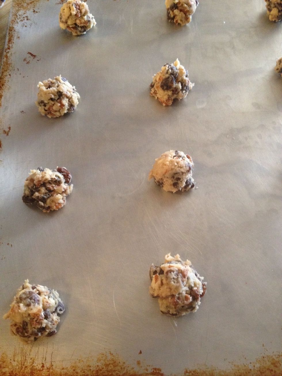 Drop the batter onto the cookie sheets about 1 inch apart.  Bake for 12 to 15 minutes until golden brown and barely soft.