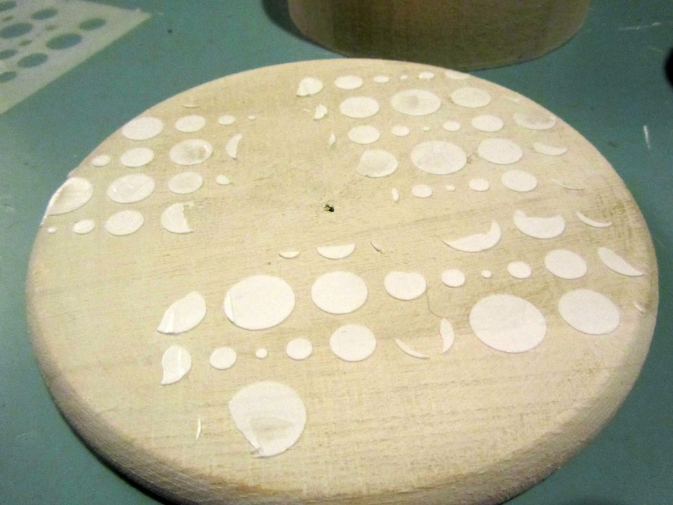 Dry completely. If you use a heat gun be careful or the paste will bubble.