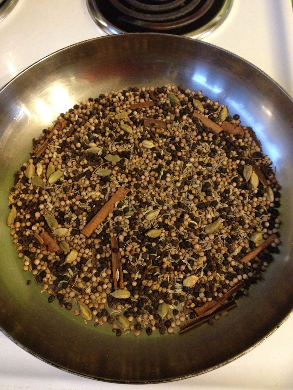 Dry fry until the seeds start to go pop!