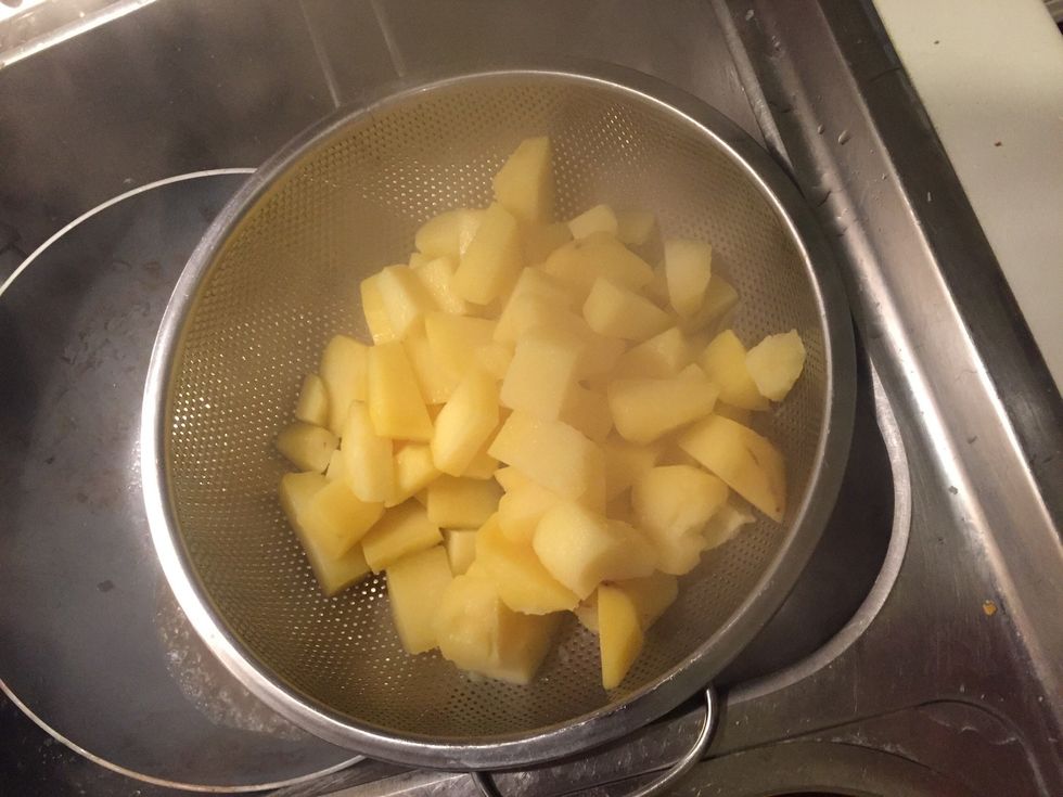 Dry out your patatoes and get started with some dressings