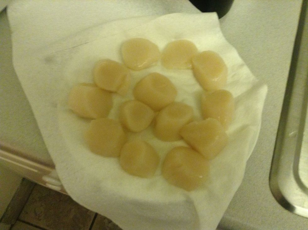 Dry them on a paper towel