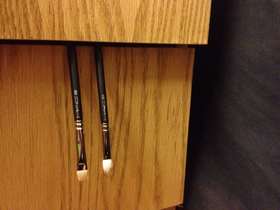 Dry them UPSIDE DOWN to prevent water from entering the ferrel and loosening the glue that holds your bristles. There are many ways to do this, I like to wedge them in between drawers.