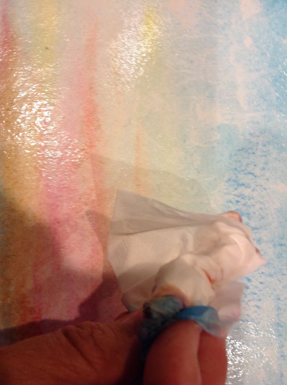 Dry tissue makes white clouds!