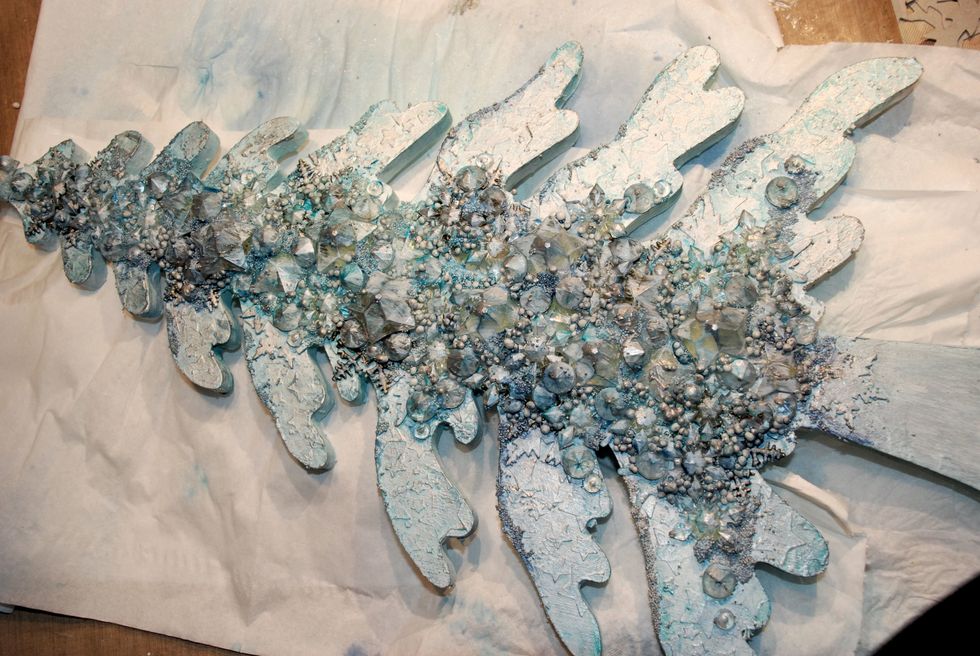 Dry with the heatgun.