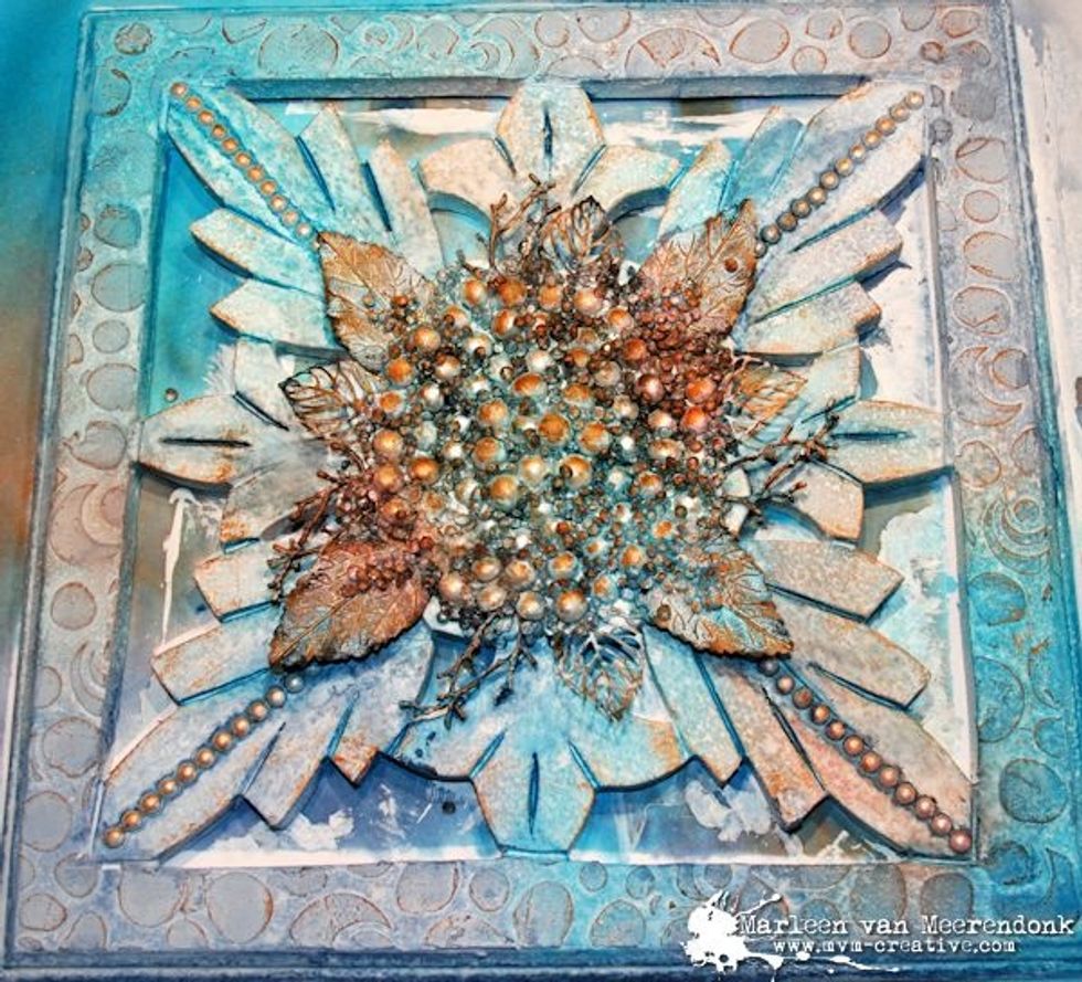 Dry with the heatgun.