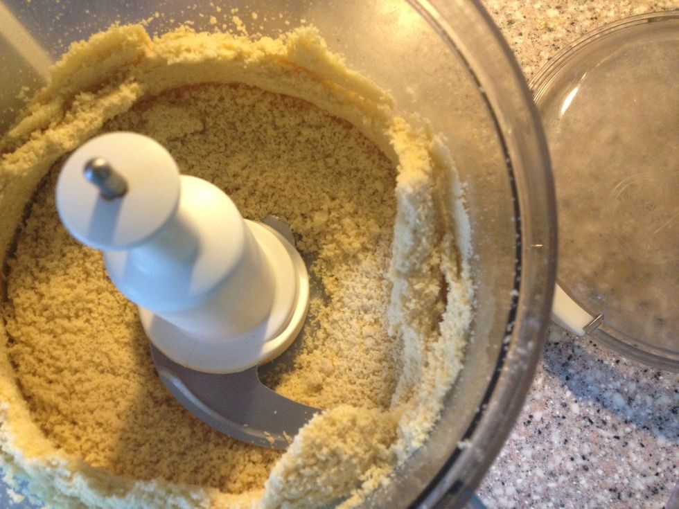 Dry your almonds in the oven at 390\u00b0F/200\u00b0C for 5-10 minutes. Blitz them until they start to release oil. At this stage it is just almond flour.
