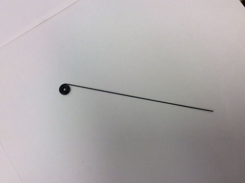 Du ska snurra st\u00e5ltr\u00e5den ungef\u00e4r s\u00e5 du har halva kvar. S\u00e5 h\u00e4r ser det ut n\u00e4r du \u00e4r klar.