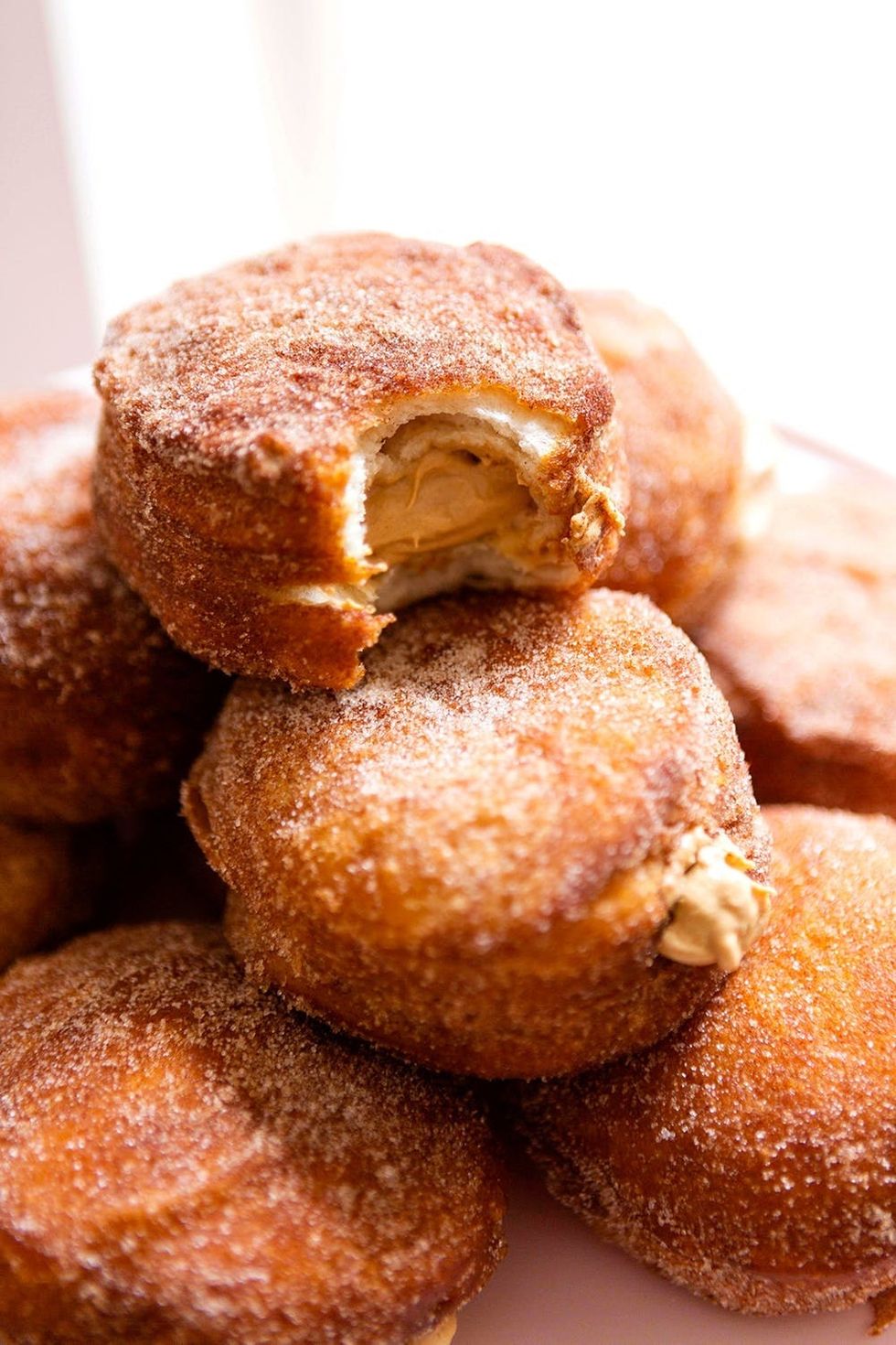 Dulce de Leche Cream-Filled Churro Donuts