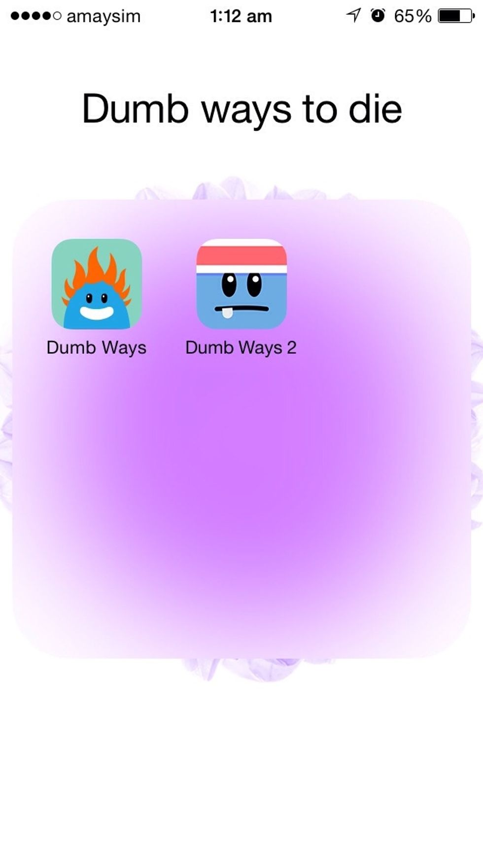 Dumb ways to die folder
