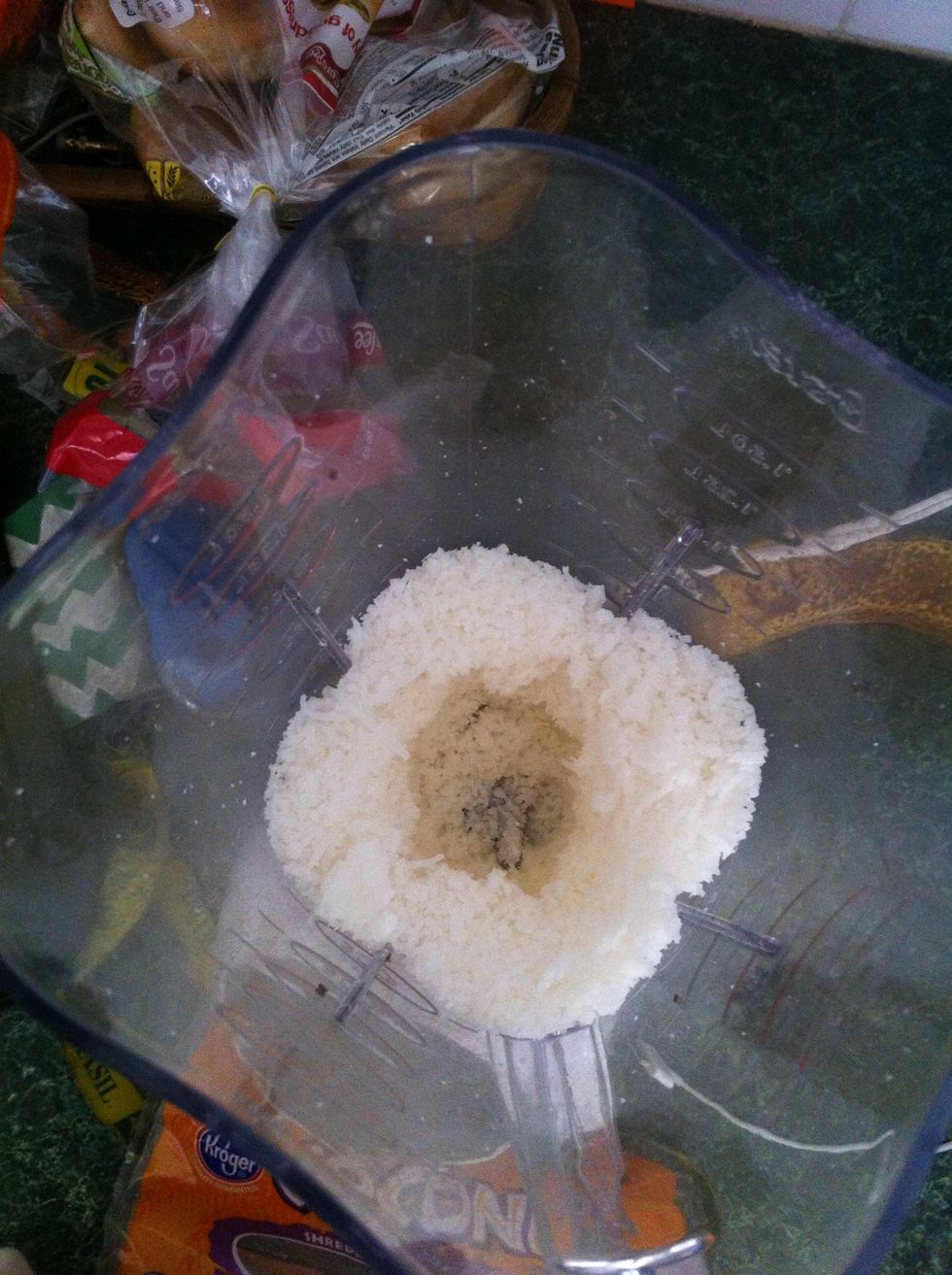 Dump all yo shreds in a blender to make them \u00fcber tiny (you don't really have to if you don't want to, but I would rather have small shreds than big ones. Your choice though, man!)