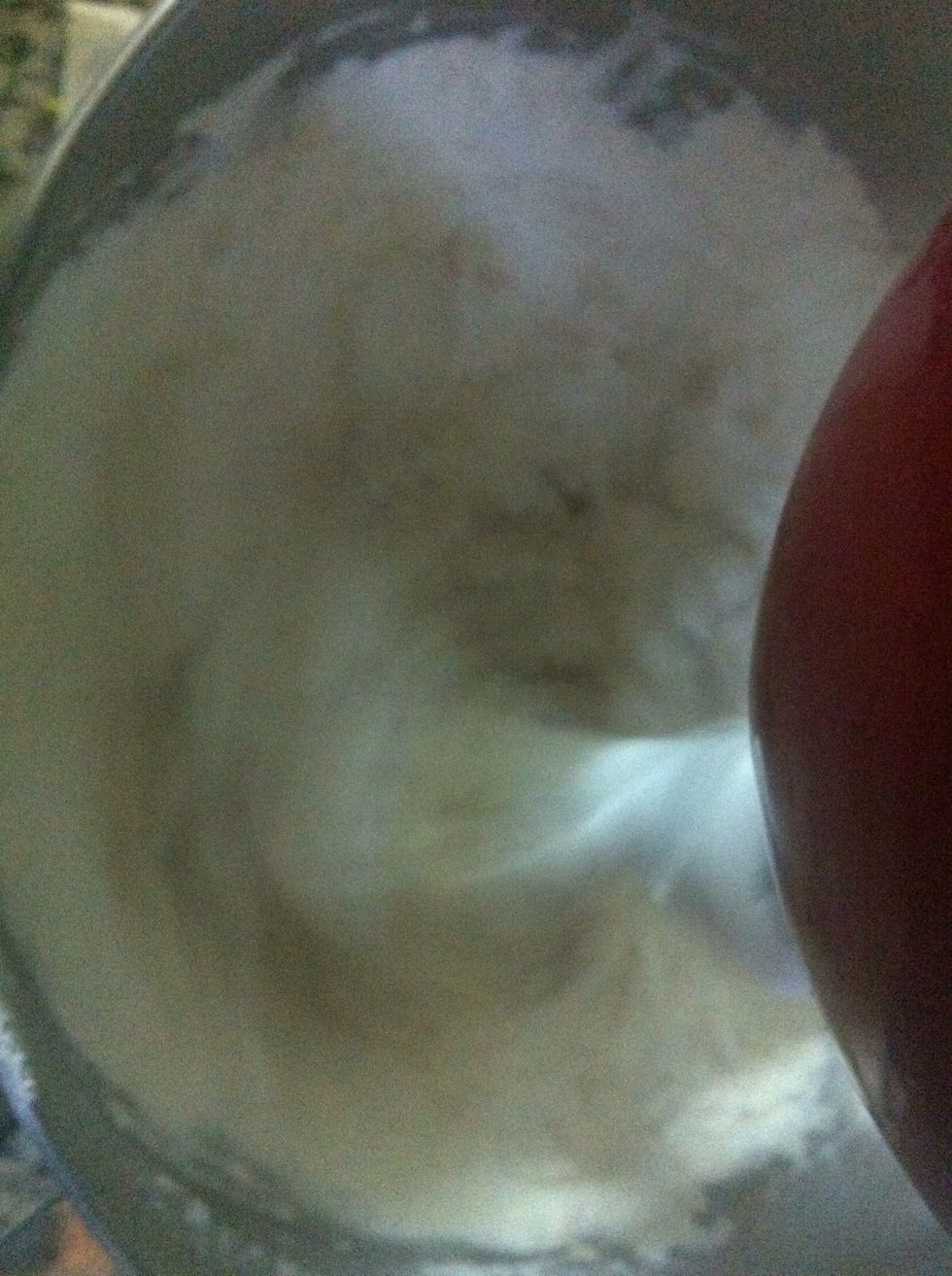 Dump it in while the mixer is off, then turn on the mixer at low speed.