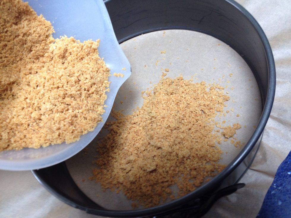 Dump the crust into your springform pan