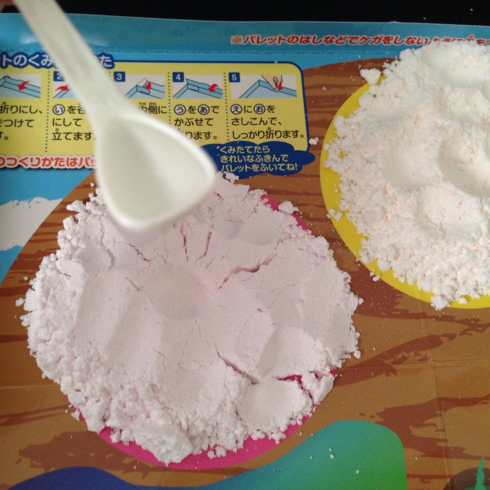 Dump the spoonful of water in your little reservoir
