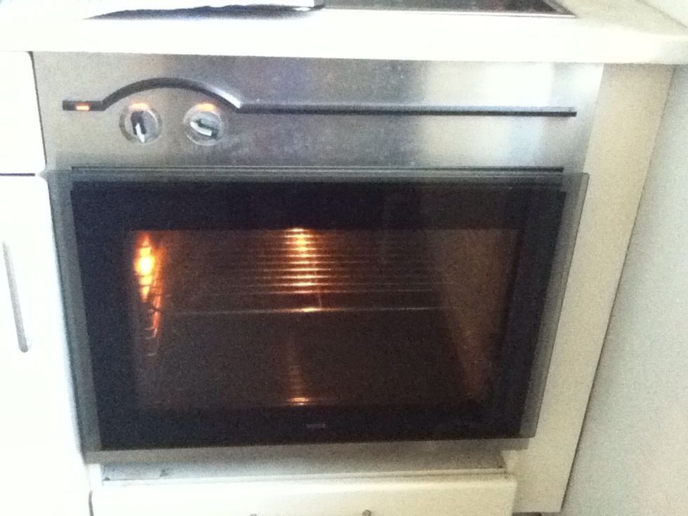 During the 20 minuets you can preheat the oven to 200* degrees