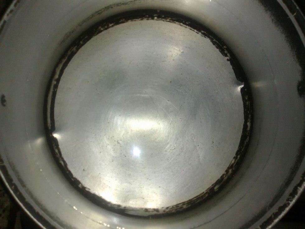 During the presence of potato slices in the bowl heat the water