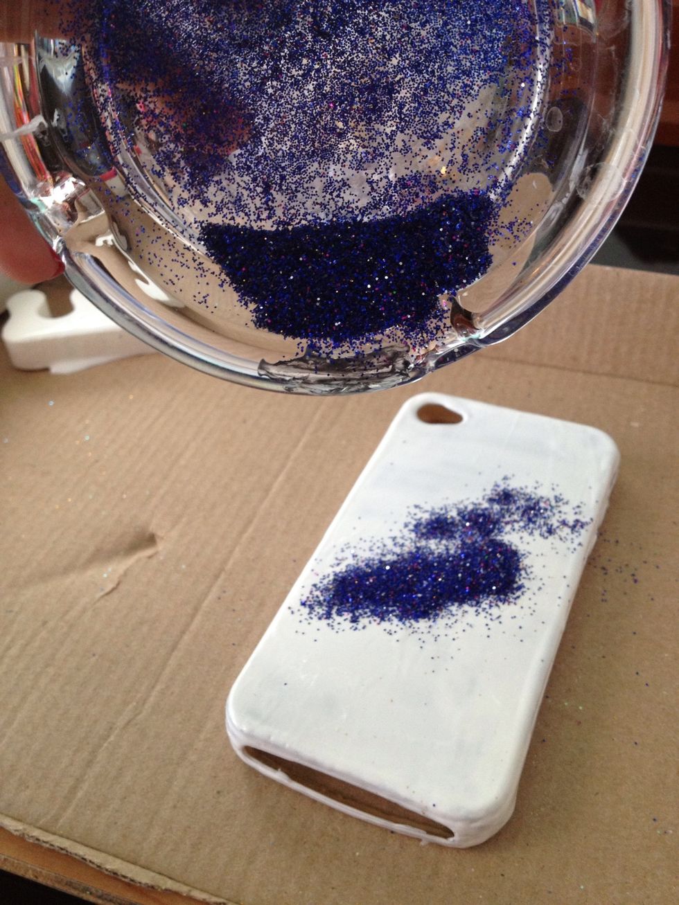 Dust it with the glitter.