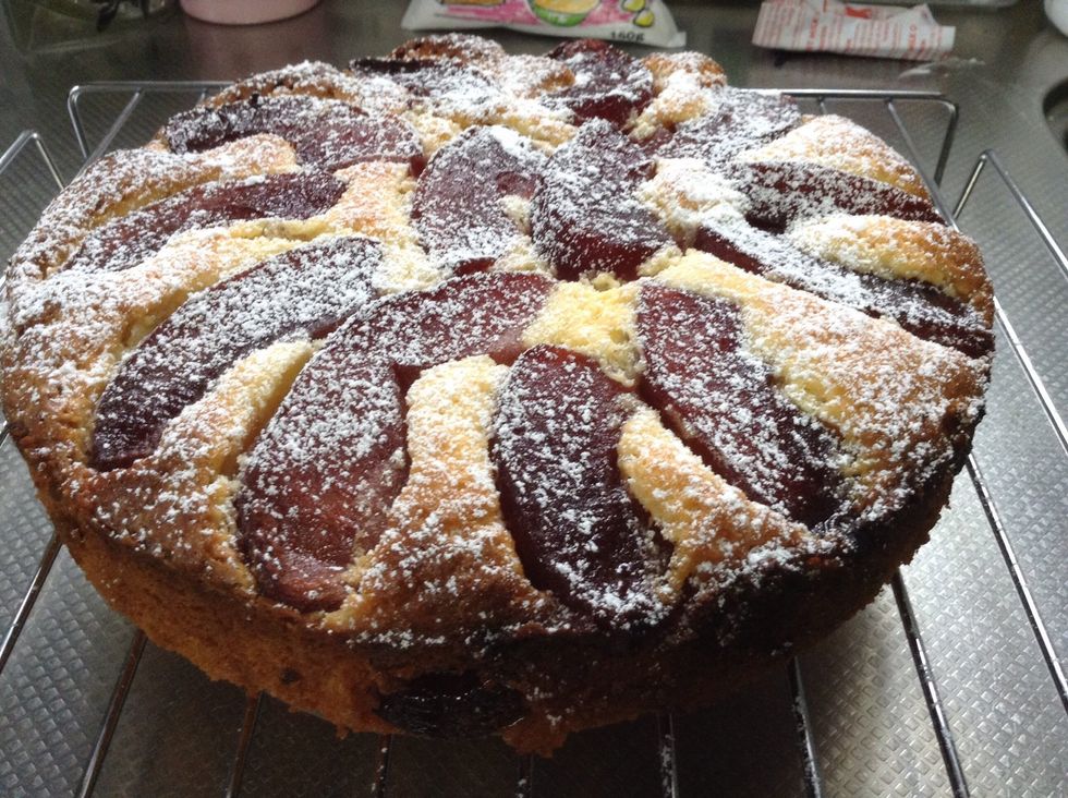 Dust with icing sugar and serve while warm with whipped cream. Enjoy....