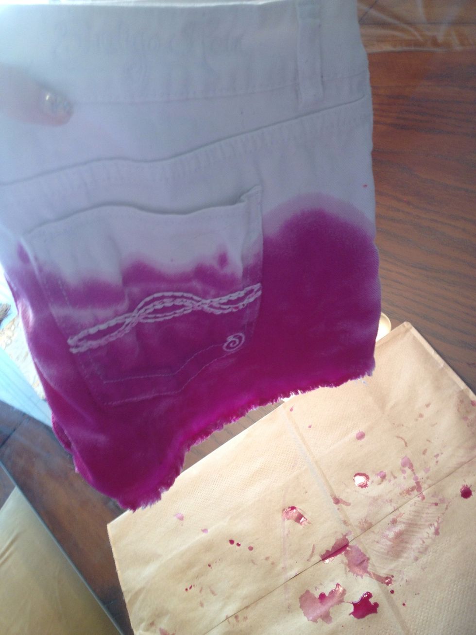 Dye the back to match the front