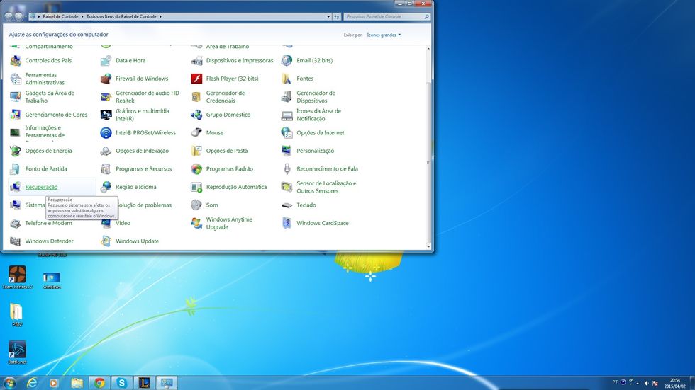 E procure por recupera\u00e7\u00e3o