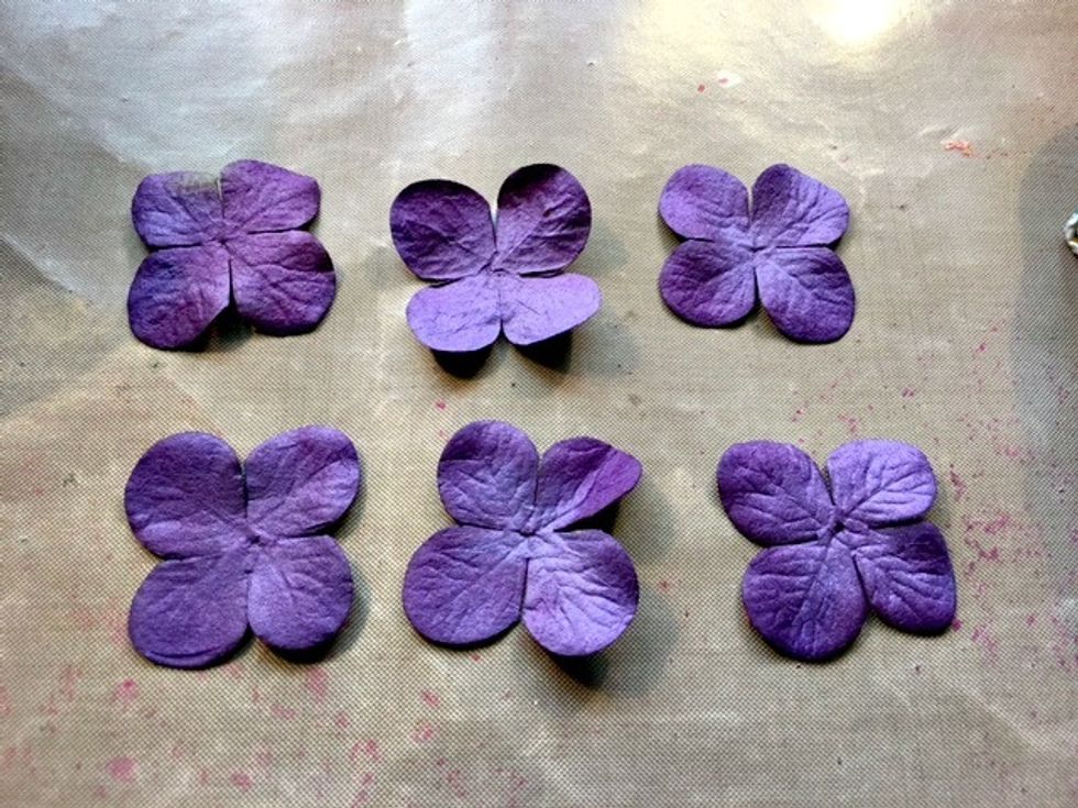 Each flower needs 6 sets of blooms.