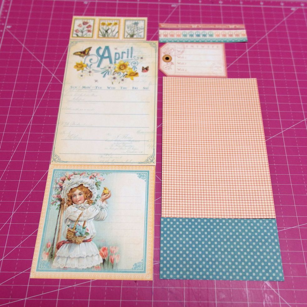 Each month's layout