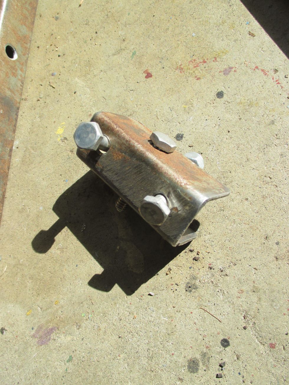 Each section is cut, then filed smooth, bolts test fitted.