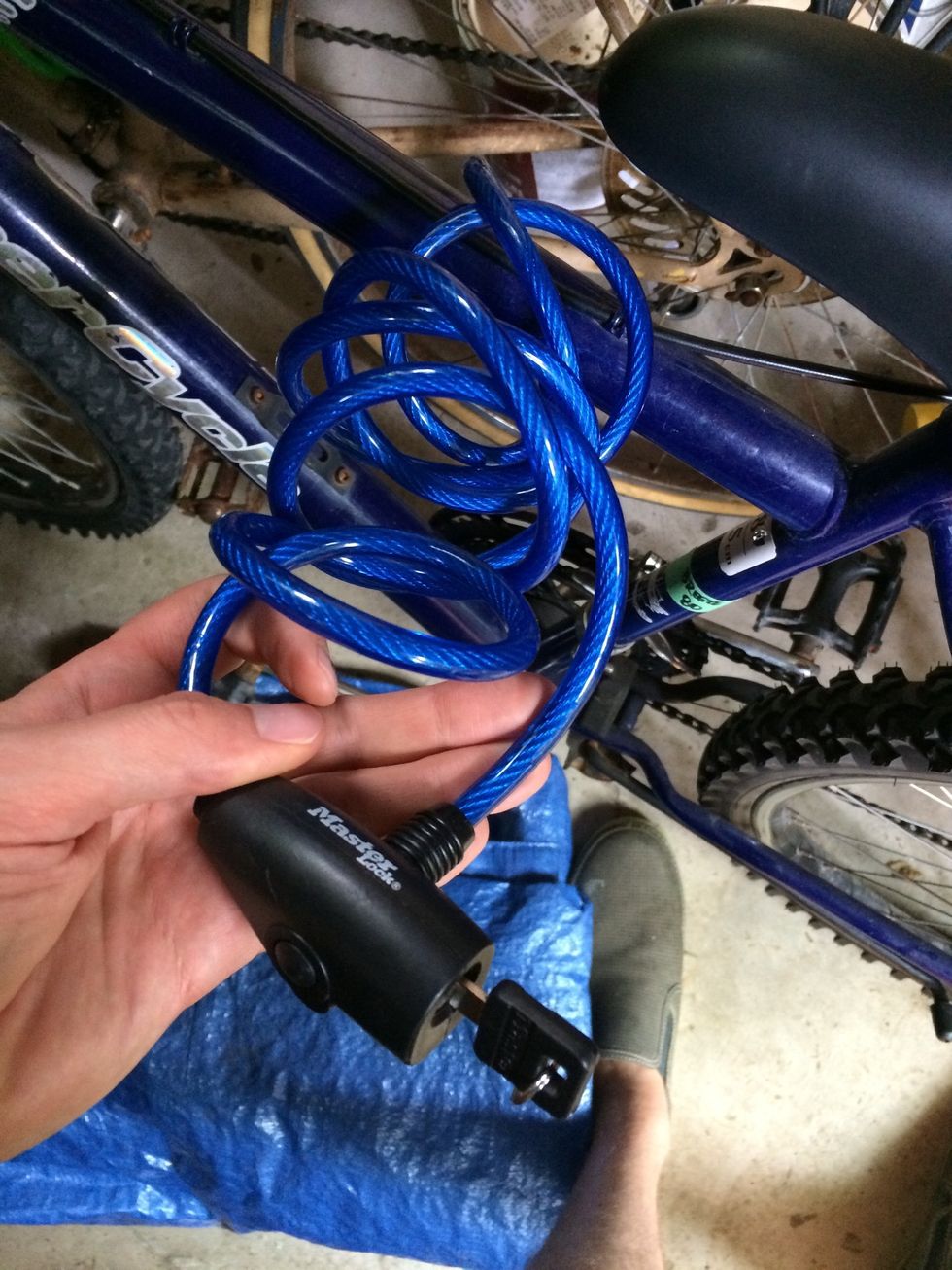 Each should have a lock on them. The key is the same for all