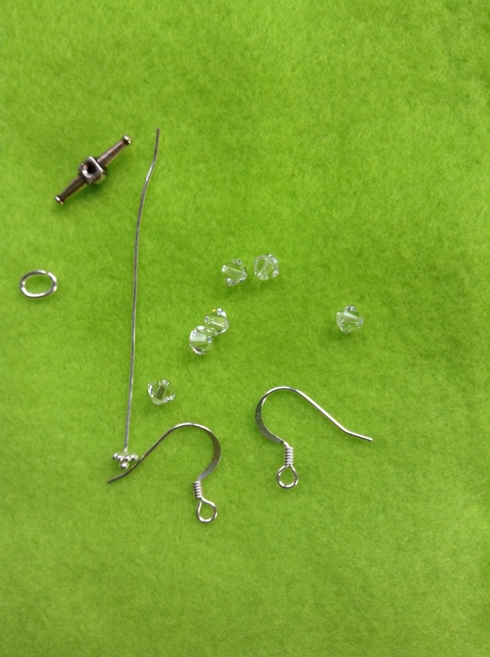 Earring option. Make two pendants.